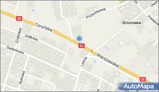 Skrzynka pocztowa, DK 10, Brzozówka - Skrzynka pocztowa