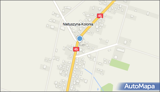 Skrzynka pocztowa, DK 45, Nietuszyna - Skrzynka pocztowa