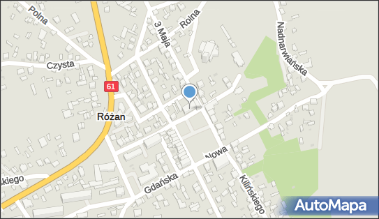 Skrzynka pocztowa, Plac Obrońców Różana 4, Różan 06-230 - Skrzynka pocztowa
