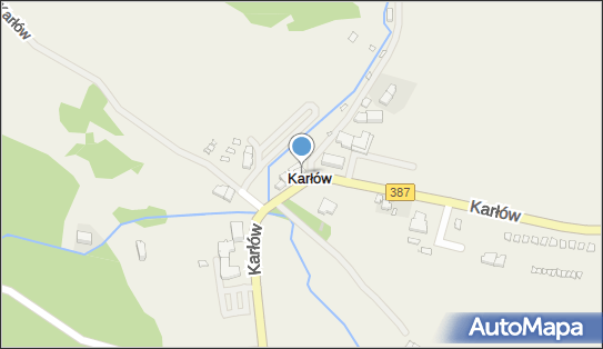Skrzynka pocztowa, DW 387, Karłów - Skrzynka pocztowa