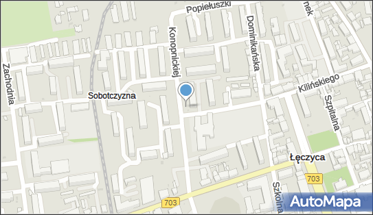Skrzynka pocztowa, Konopnickiej Marii 9, Łęczyca 99-100 - Skrzynka pocztowa