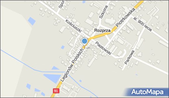 Skrzynka pocztowa, DK 91, Rozprza 97-340 - Skrzynka pocztowa