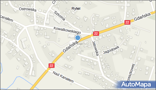 Skrzynka pocztowa, Gdańska 10, Rytel - Skrzynka pocztowa