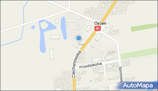 Skrzynka pocztowa, DK 50, Ojrzeń - Skrzynka pocztowa