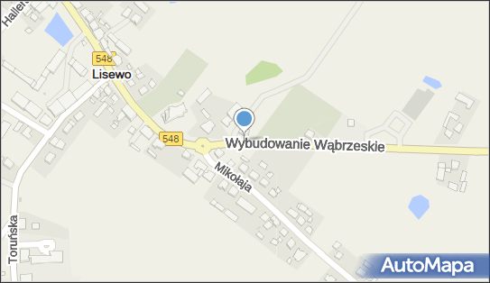 Skrzynka pocztowa, DW548, Wybudowanie Wąbrzeskie 2, Lisewo 86-230 - Skrzynka pocztowa