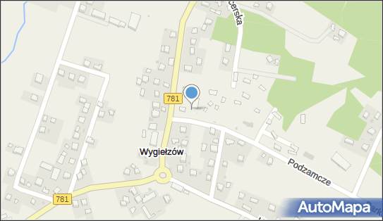 Skrzynka pocztowa, DW 781, Podzamcze, Babice - Skrzynka pocztowa