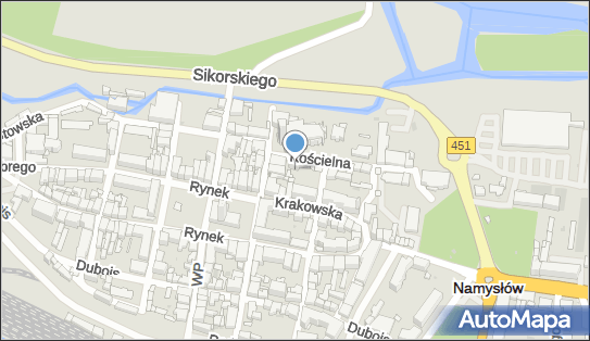 Skrzynka pocztowa, Kościelna 2, Namysłów - Skrzynka pocztowa