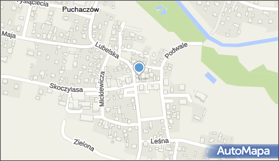Skrzynka pocztowa, Rynek 1, Puchaczów 21-013 - Skrzynka pocztowa