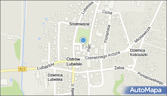 Skrzynka pocztowa, Partyzantów 1a, Ostrów Lubelski - Skrzynka pocztowa