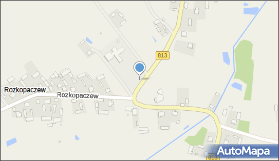 Skrzynka pocztowa, DW 813, Rozkopaczew - Skrzynka pocztowa