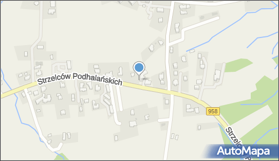 Skrzynka pocztowa, DW 958, Strzelców Podhalańskich, Kościelisko - Skrzynka pocztowa