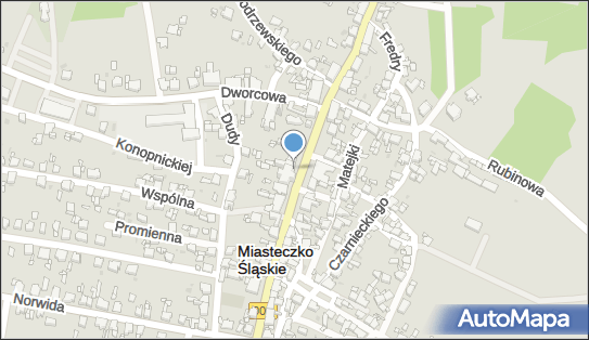 Skrzynka pocztowa, DW 908, Rynek 10, Miasteczko Śląskie - Skrzynka pocztowa