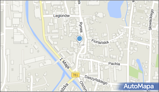 Skrzynka pocztowa, Rynek 15, Andrychów - Skrzynka pocztowa