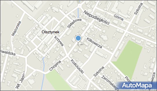 Skrzynka pocztowa, Fryderyka Chopina 15, Olsztynek - Skrzynka pocztowa