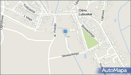 Jaz ruchomy, Witosa Wincentego 3, Ośno Lubuskie 69-220 - Śluza, Jaz