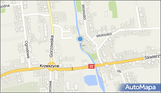 Jaz ruchomy, Wolności, Krzeszyce 66-435 - Śluza, Jaz