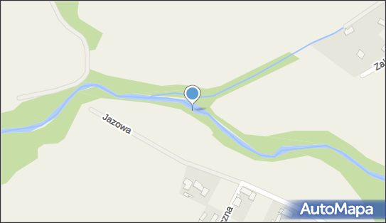 Jaz ruchomy, Jazowa, Międzyrzecze Górne 43-392 - Śluza, Jaz