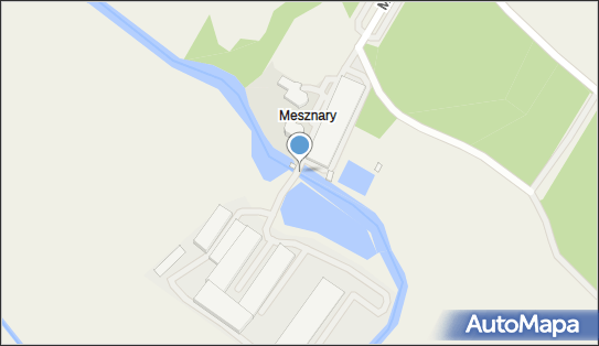 Jaz ruchomy, Mesznary, Mesznary 98-400 - Śluza, Jaz