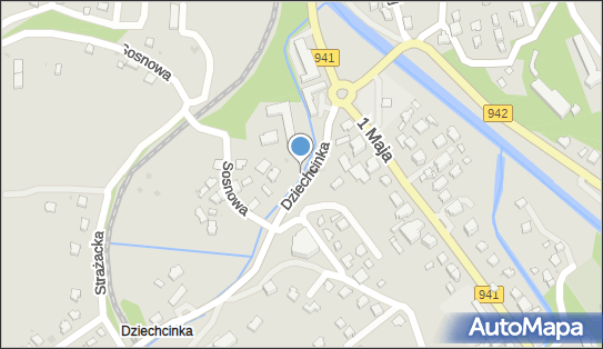 Jaz stały, Dziechcinka 8, Wisła 43-460 - Śluza, Jaz