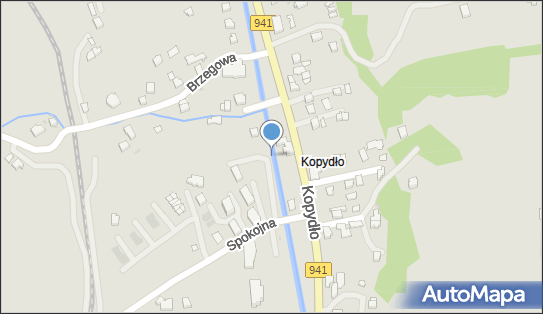 Jaz stały, Kopydło941 36, Wisła 43-460 - Śluza, Jaz