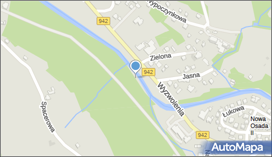 Jaz stały, Wyzwolenia942, Wisła 43-460 - Śluza, Jaz