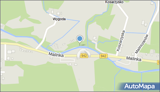 Jaz stały, Malinka942, Wisła 43-460 - Śluza, Jaz