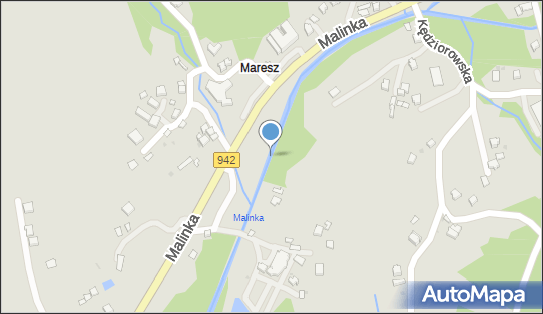 Jaz stały, Malinka942, Wisła 43-460 - Śluza, Jaz