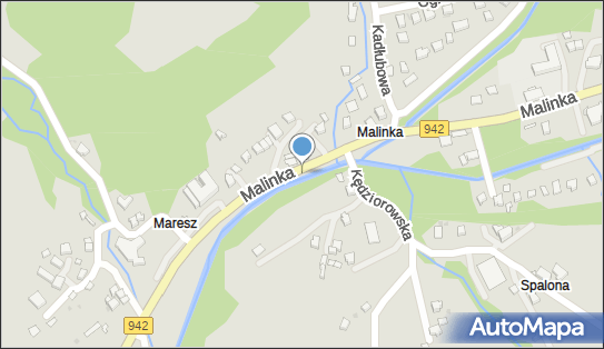 Jaz stały, Malinka942 43, Wisła 43-460 - Śluza, Jaz
