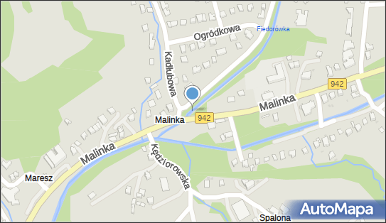 Jaz stały, Fiedorowska 1, Wisła 43-460 - Śluza, Jaz