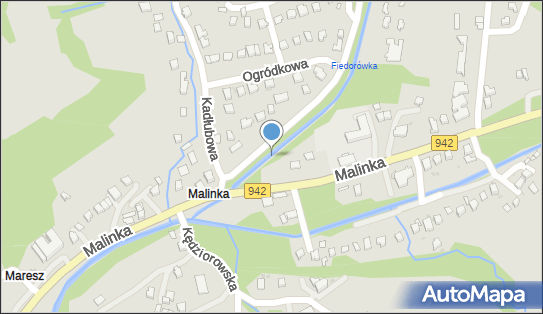 Jaz stały, Malinka942 51B, Wisła 43-460 - Śluza, Jaz