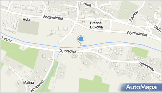 Jaz stały, Sportowa 4, Brenna 43-438 - Śluza, Jaz