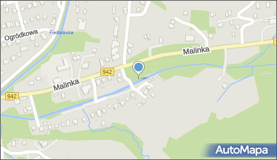 Jaz stały, Malinka942 28A, Wisła 43-460 - Śluza, Jaz