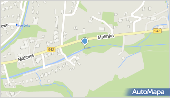 Jaz stały, Malinka942 28A, Wisła 43-460 - Śluza, Jaz