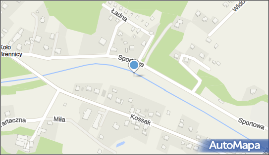 Jaz stały, Sportowa, Górki Wielkie 43-436 - Śluza, Jaz