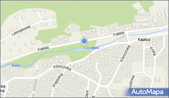 Jaz stały, Fałata Juliana, Bystra 43-360 - Śluza, Jaz