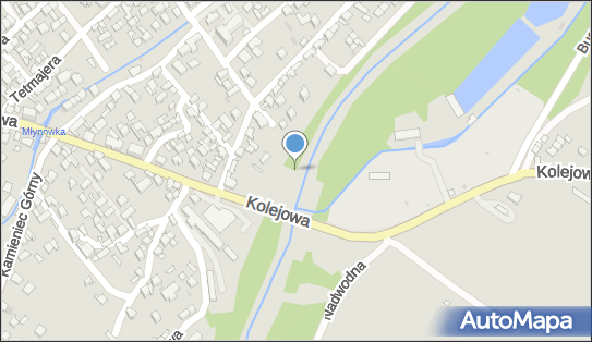 Jaz stały, Kolejowa957, Czarny Dunajec 34-470 - Śluza, Jaz