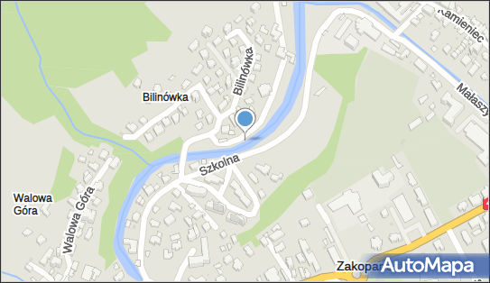 Jaz stały, Bilinówka 3a, Zakopane 34-500 - Śluza, Jaz