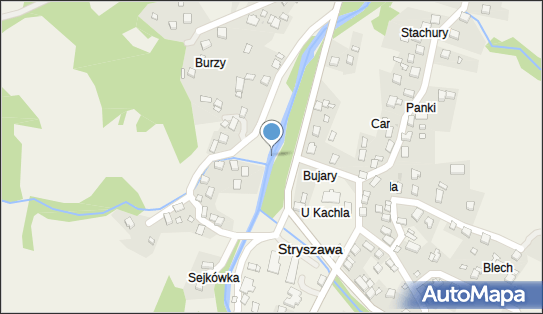 Jaz stały, Stryszawa, Stryszawa 34-200, 34-205 - Śluza, Jaz