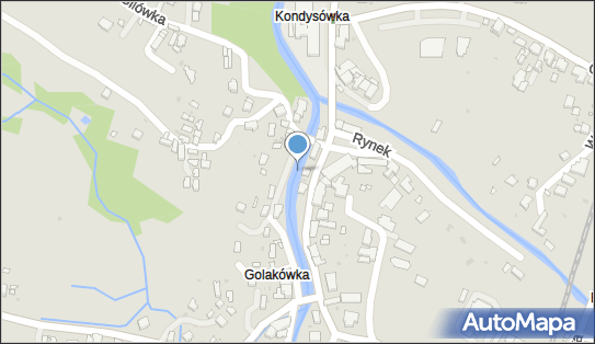 Jaz stały, Rynek 3, Rabka-Zdrój 34-700 - Śluza, Jaz