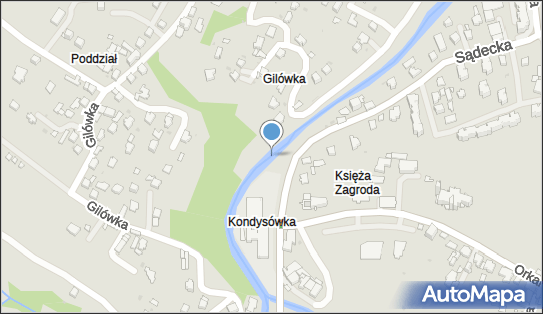 Jaz stały, Sądecka, Rabka-Zdrój 34-700 - Śluza, Jaz