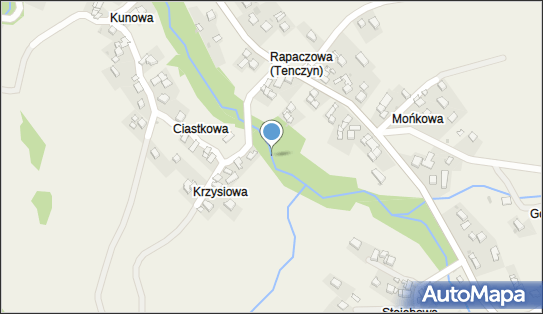 Jaz stały, Tenczyn, Tenczyn 32-433 - Śluza, Jaz