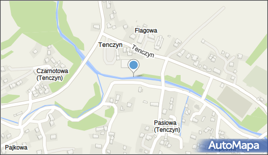 Jaz stały, Tenczyn, Tenczyn 32-433 - Śluza, Jaz