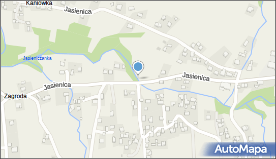 Jaz stały, Jasienica 62, Jasienica 32-400 - Śluza, Jaz