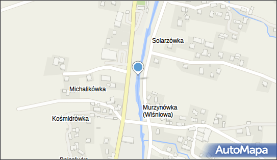 Jaz stały, Wiśniowa, Wiśniowa 32-412 - Śluza, Jaz
