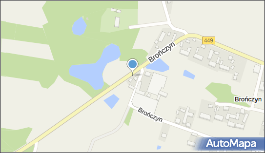 Sklep spożywczo-przemysłowy, DW 449, Brończyn - Spożywczy, Przemysłowy - Sklep