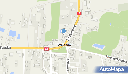 Spożywczy, Przemysłowy - Sklep, DK 12 x DW 733, Radomska, Wolanów - Spożywczy, Przemysłowy - Sklep