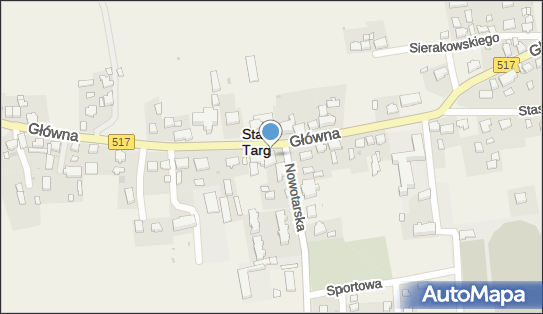 Spożywczy, Przemysłowy - Sklep, DW 517, Główna 47, Stary Targ - Spożywczy, Przemysłowy - Sklep