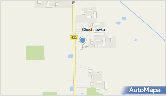 Spożywczy, Przemysłowy - Sklep, DW 632, 5A, Chechnówka - Spożywczy, Przemysłowy - Sklep