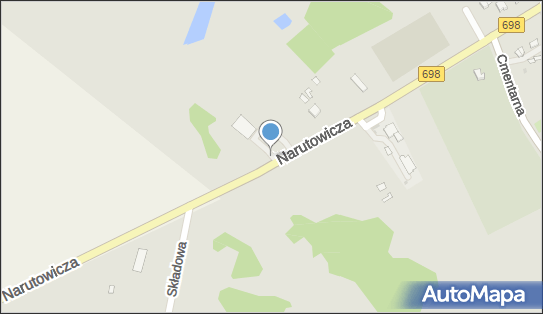 Stacja Kontroli Pojazdów, DW 698, Gabriela Narutowicza, Mordy - Stacja Kontroli Pojazdów