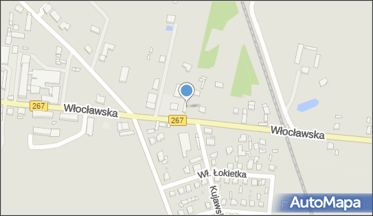 Stacja Kontroli Pojazdów, DW 267, Włocławska, Piotrków Kujawski - Stacja Kontroli Pojazdów